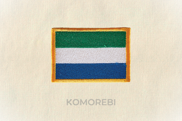 Sierra Leone - Bestickte Flagge