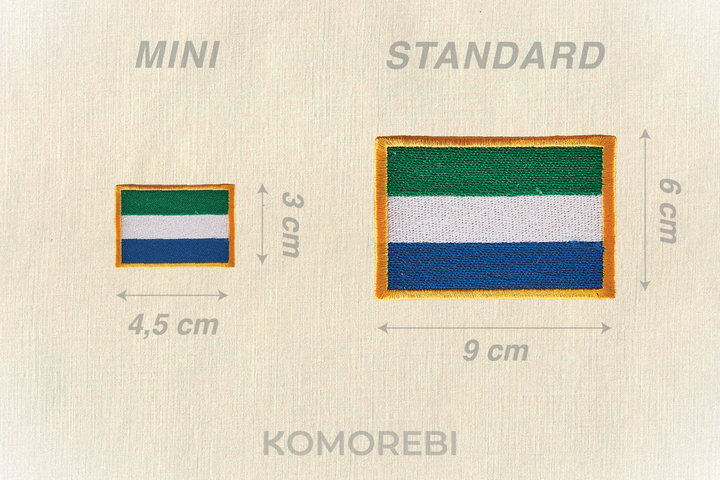 Sierra Leone - Bestickte Flagge