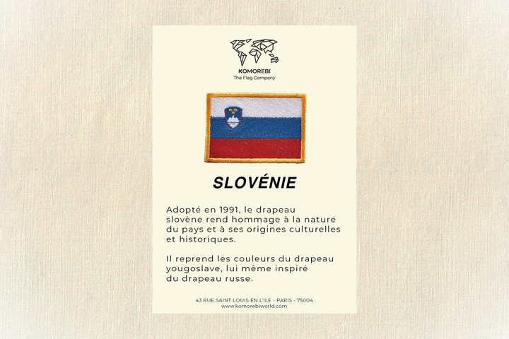 Slowenien - Bestickte Flagge