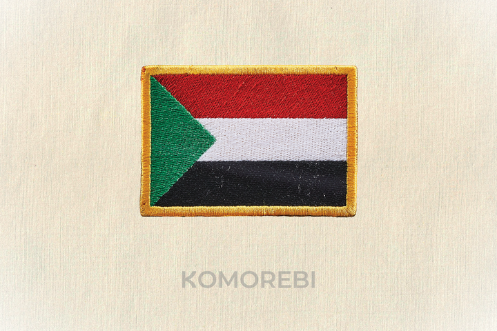 Soudan - Besticktes Flagge