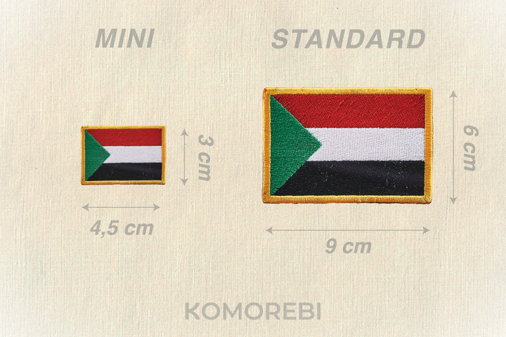 Soudan - Besticktes Flagge