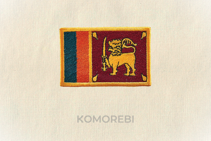 Sri Lanka - Drapeau Brodé