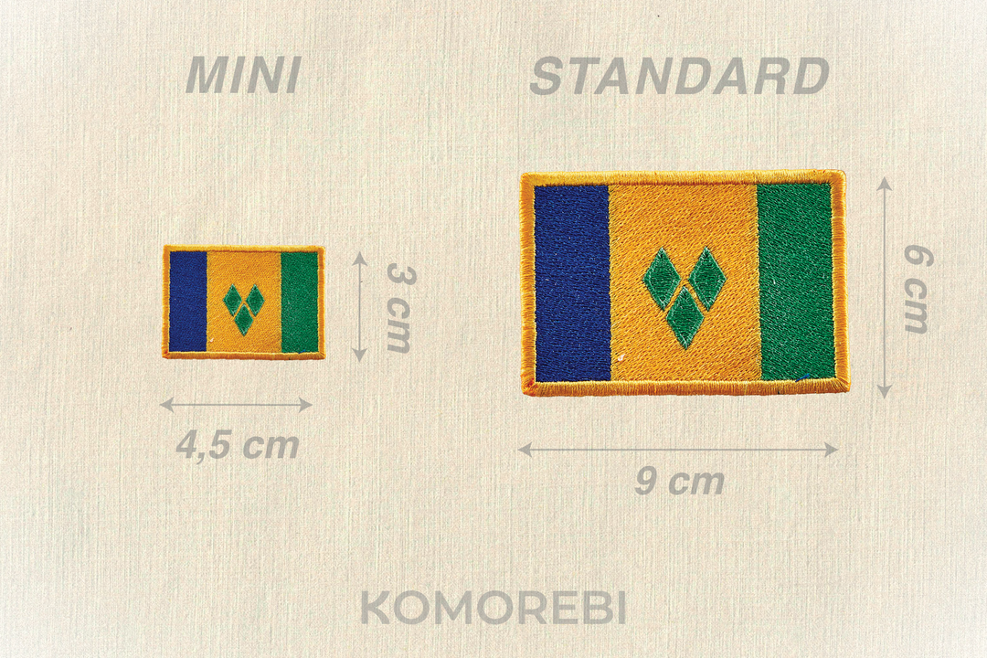 Sainte Vincent et les Grenadines - Drapeau Brodé