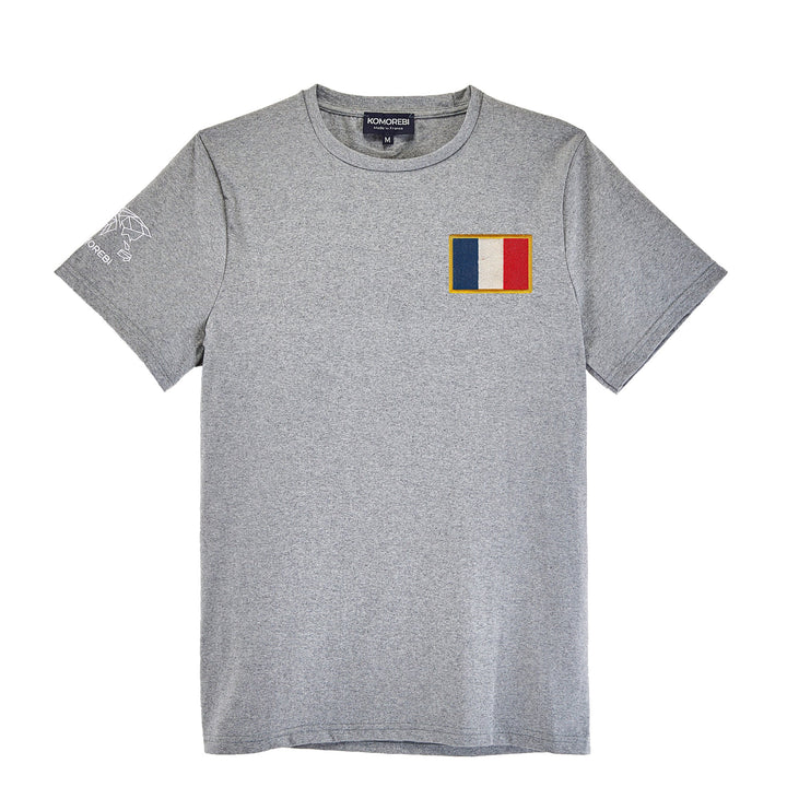 T-shirt drapeau - Gris Chiné
