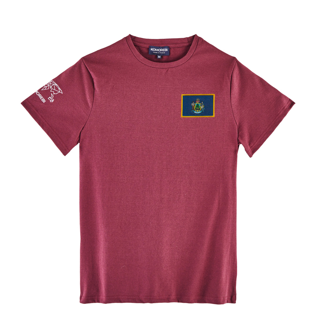 Maine • T-shirt drapeau
