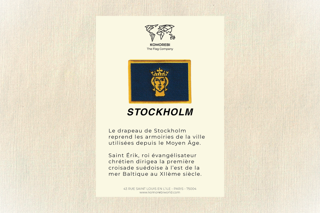 Stockholm - Gesticktes Banner