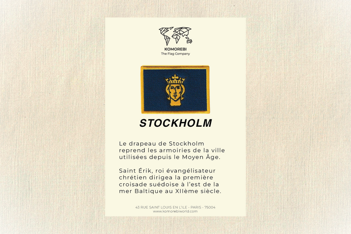 Stockholm - Gesticktes Banner