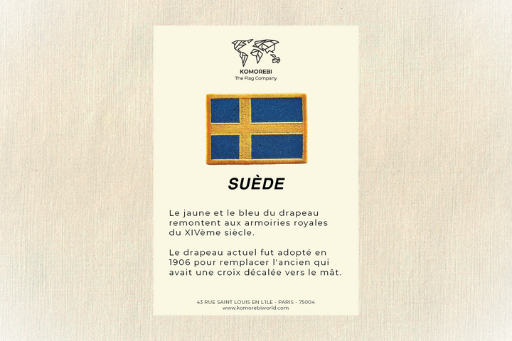 Suède - Bestickte Flagge