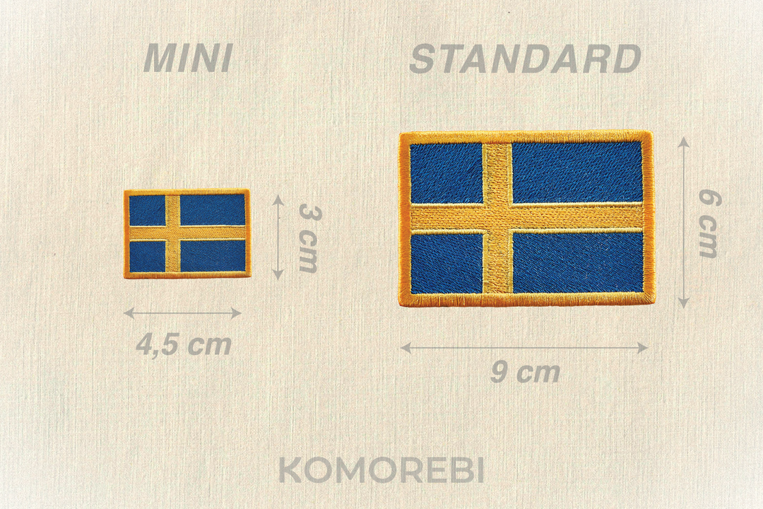 Suède - Bestickte Flagge