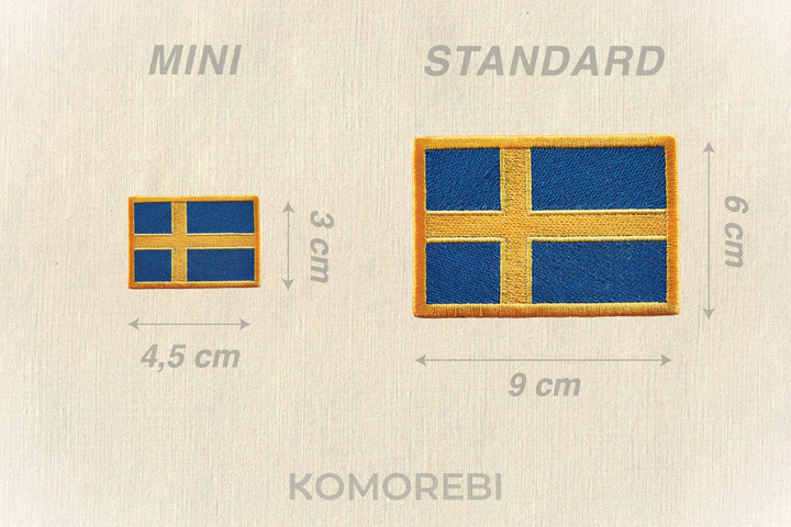 Suède - Bestickte Flagge