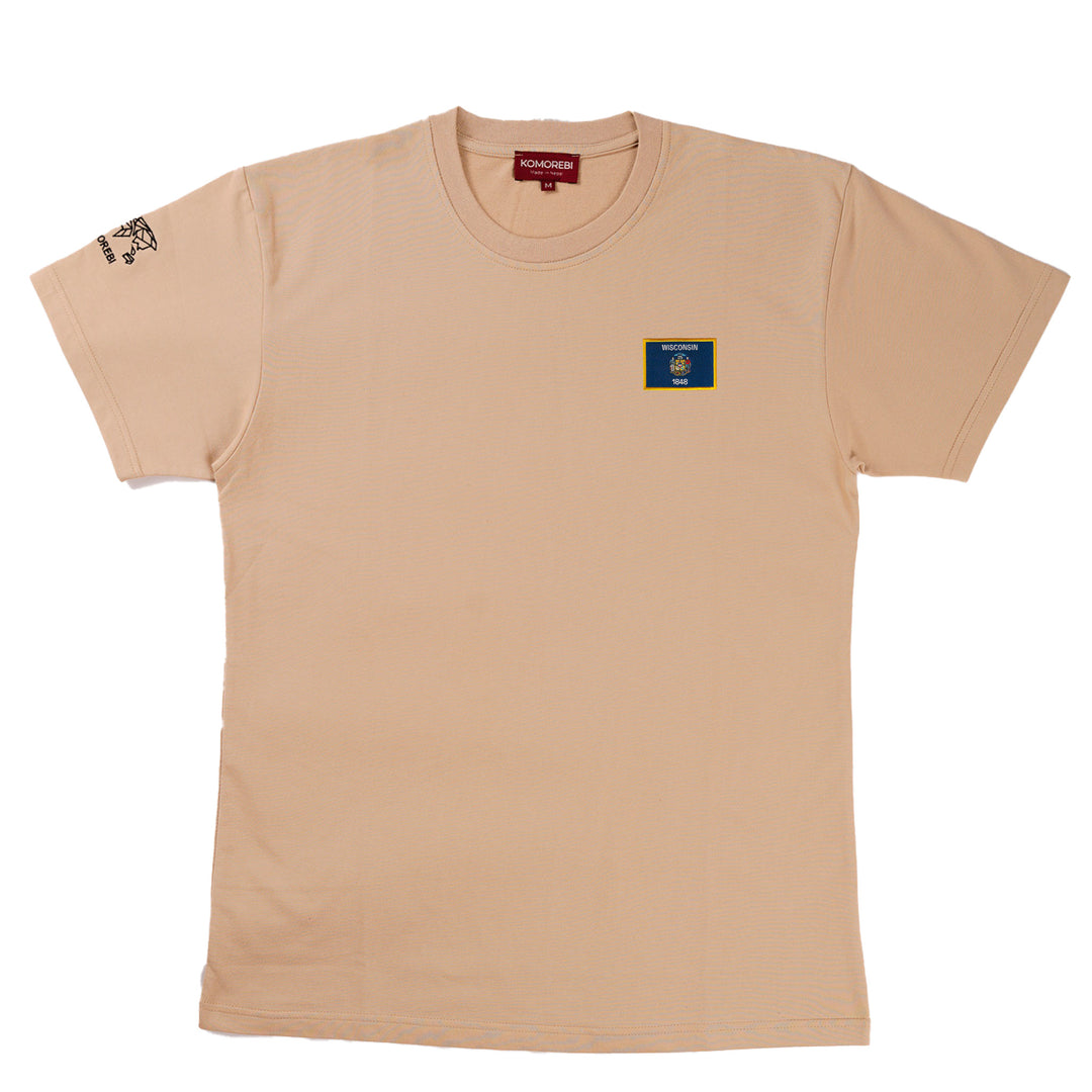 Wisconsin • T-Shirt mit Flagge