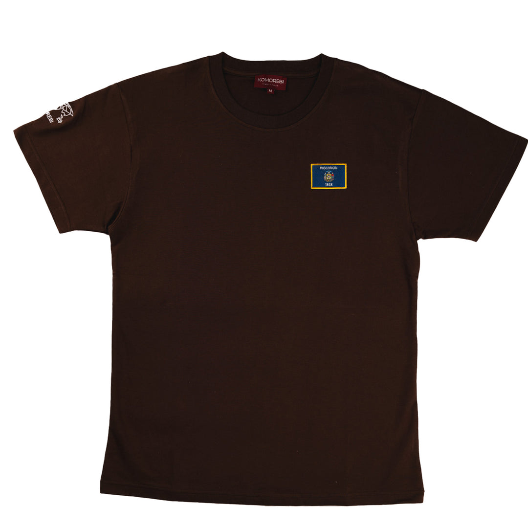 Wisconsin • T-Shirt mit Flagge