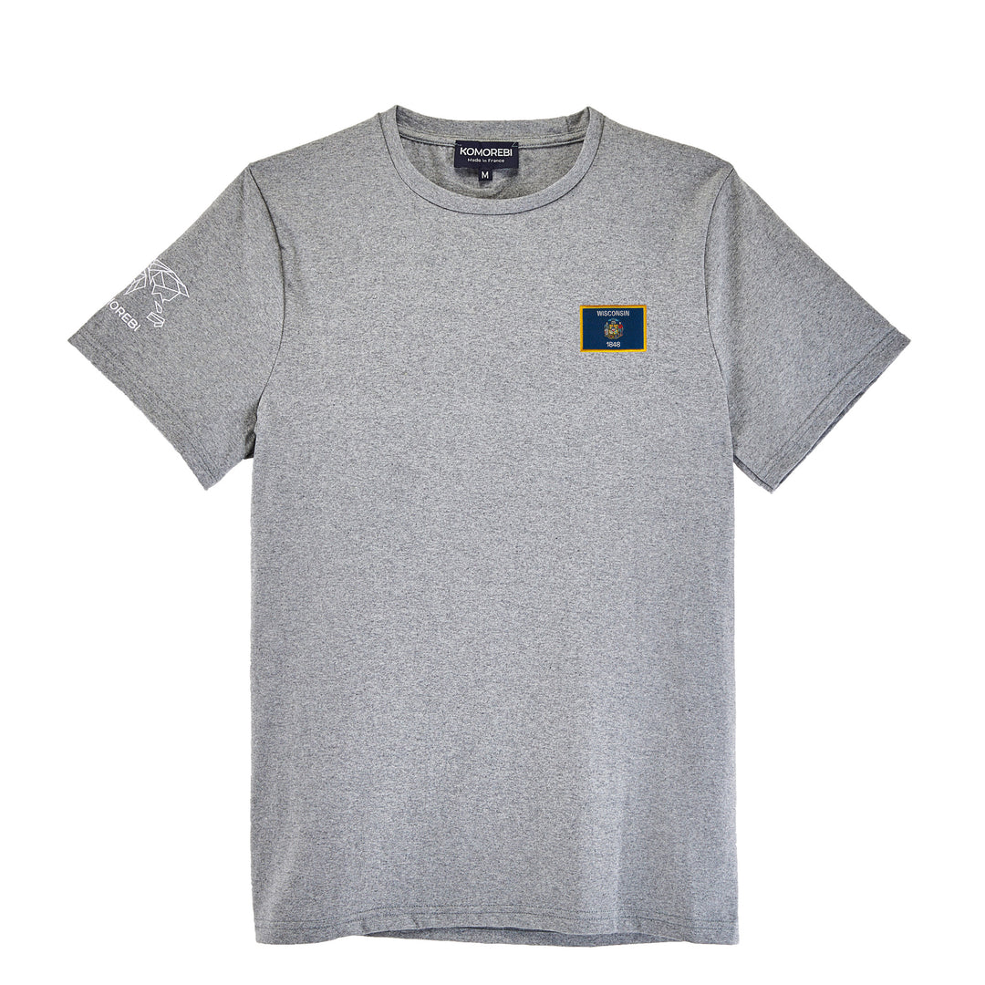Wisconsin • T-Shirt mit Flagge