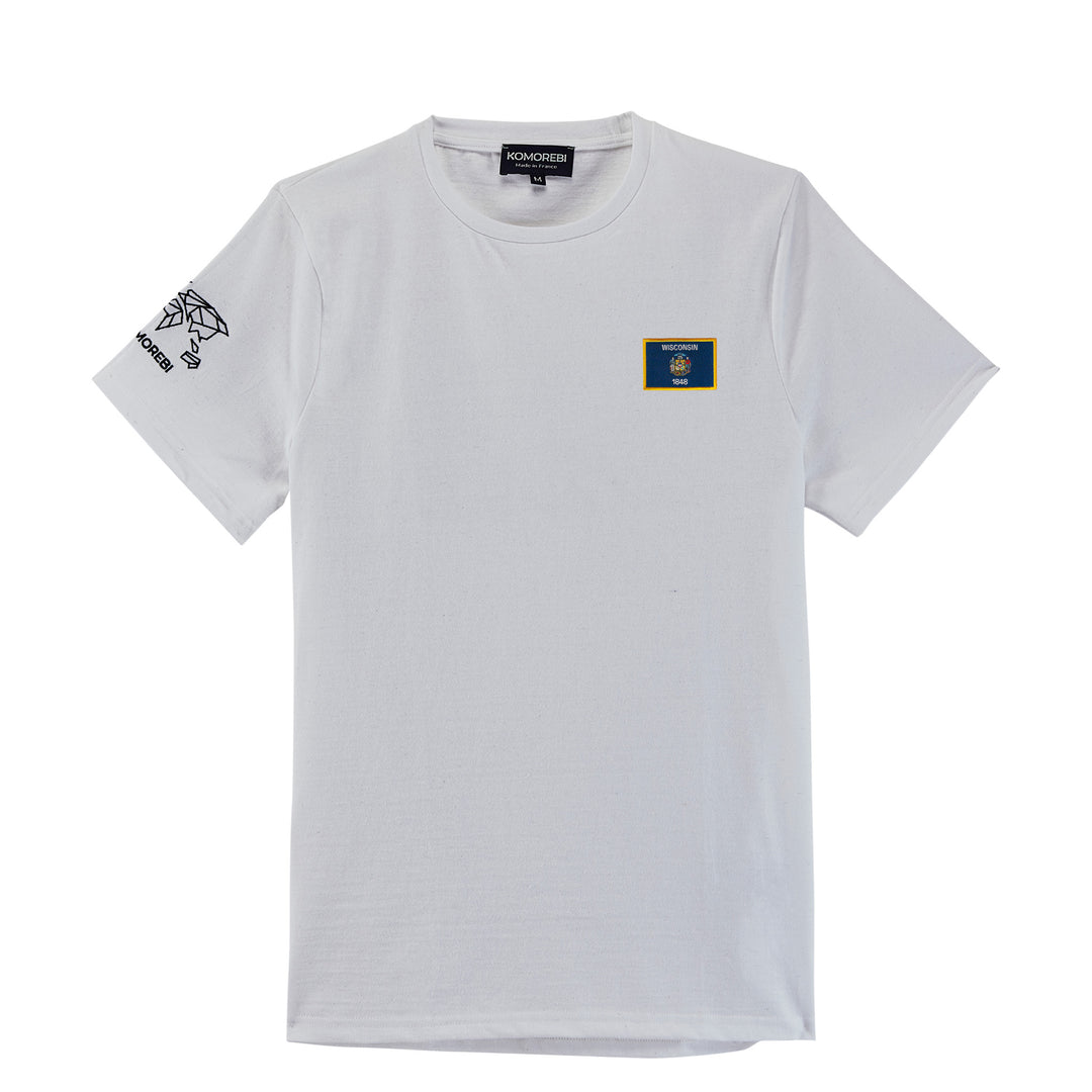 Wisconsin • T-Shirt mit Flagge