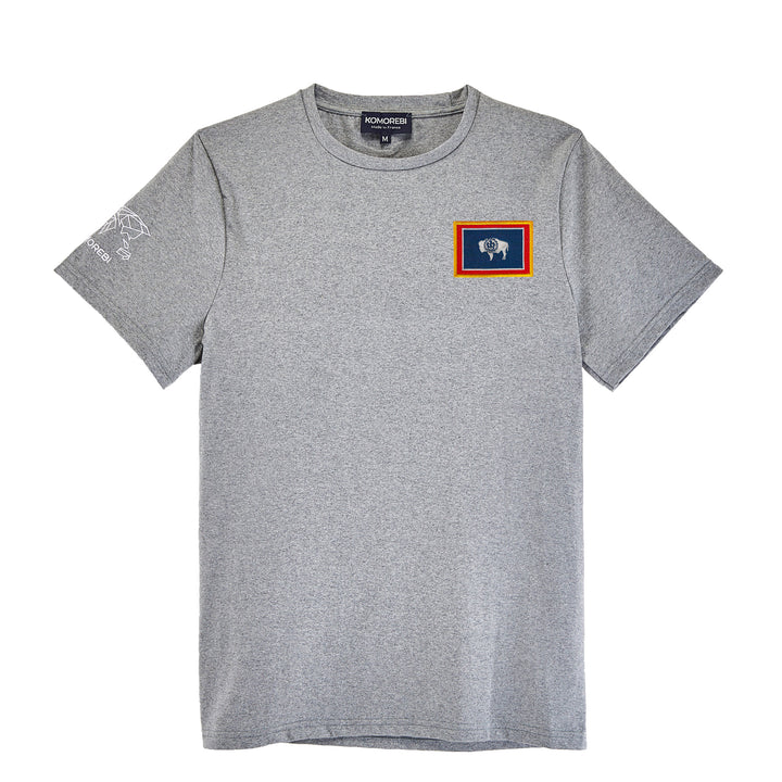 Wyoming • T-Shirt mit Flagge