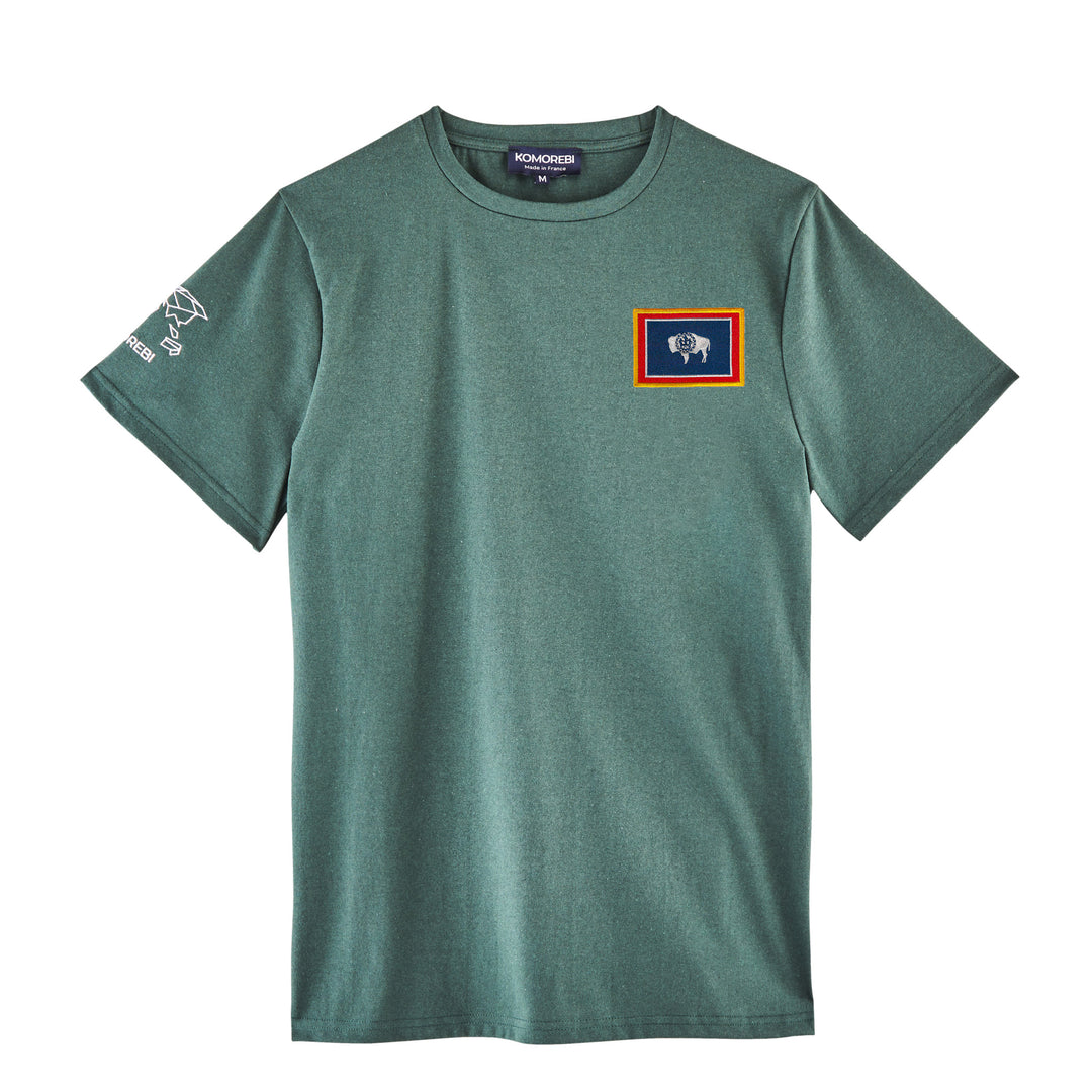Wyoming • T-Shirt mit Flagge