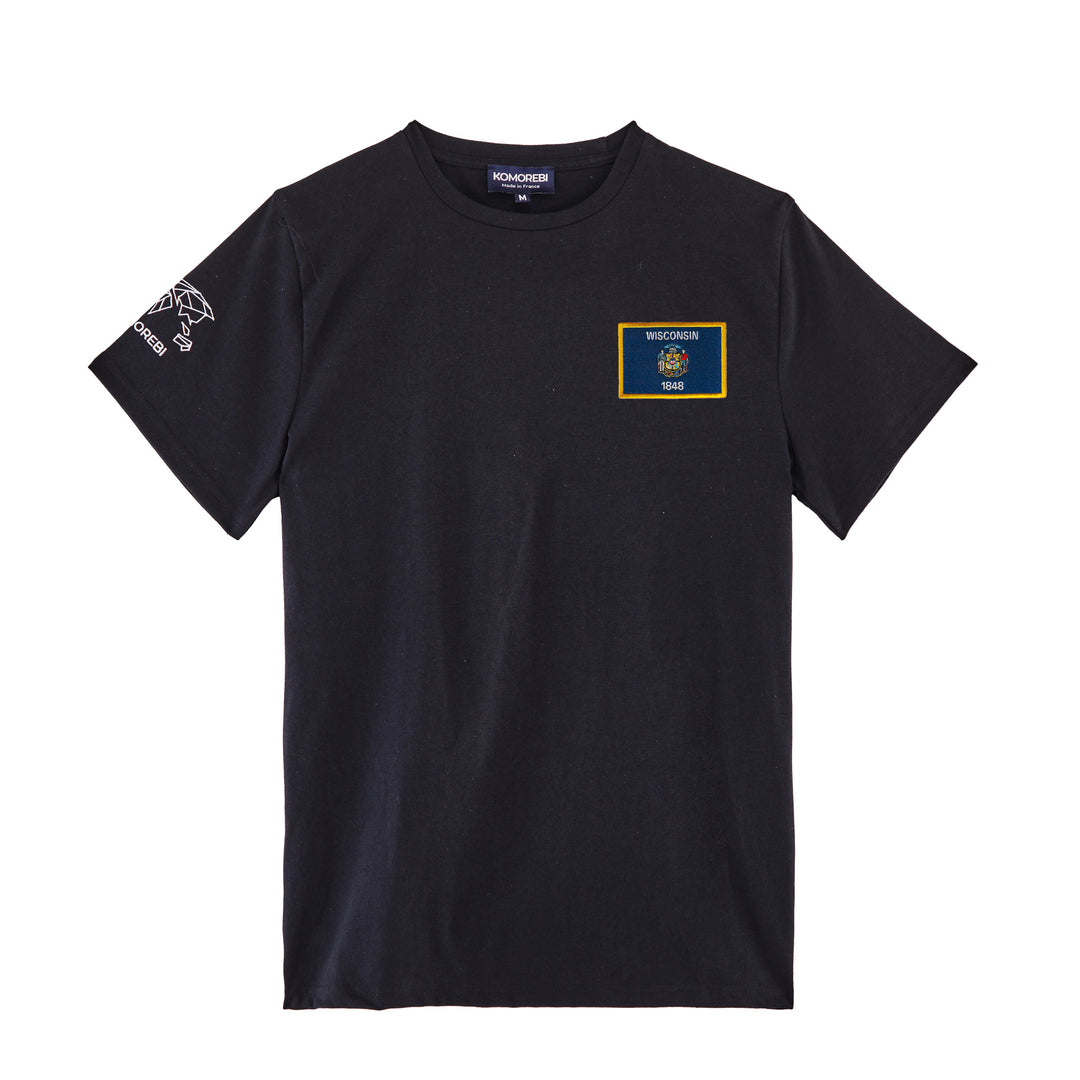 Wisconsin • T-Shirt mit Flagge