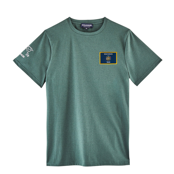 Wisconsin • T-Shirt mit Flagge