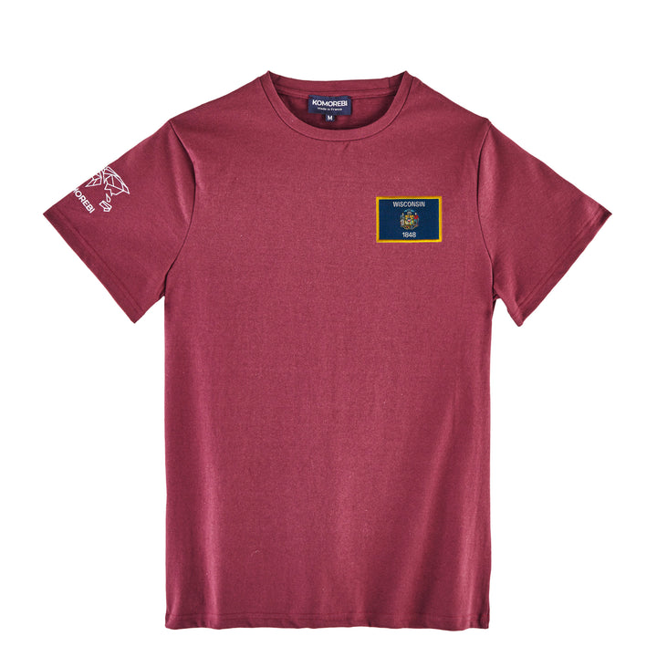 Wisconsin • T-Shirt mit Flagge