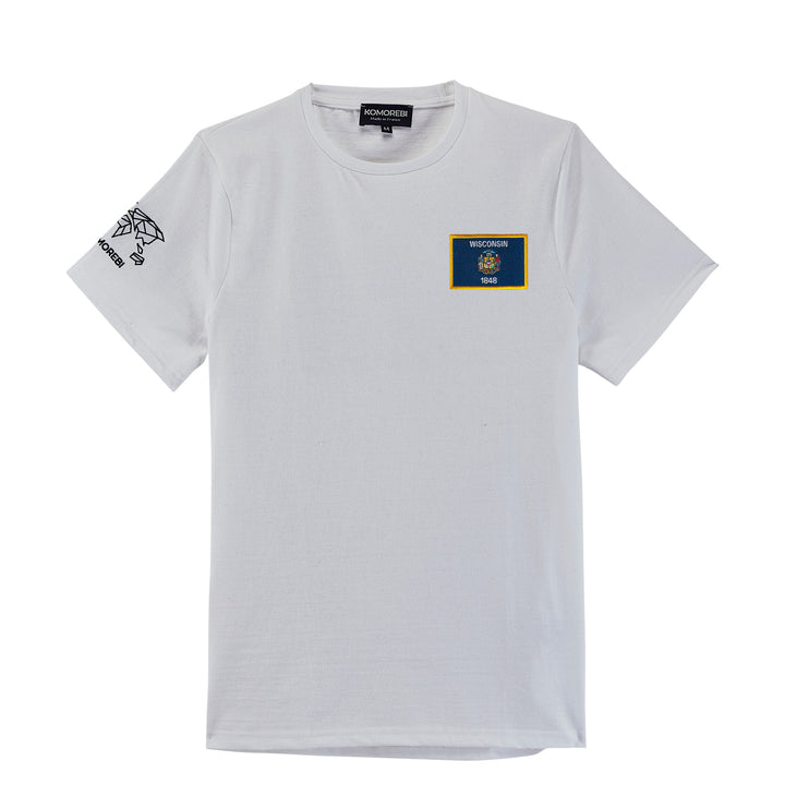 Wisconsin • T-Shirt mit Flagge