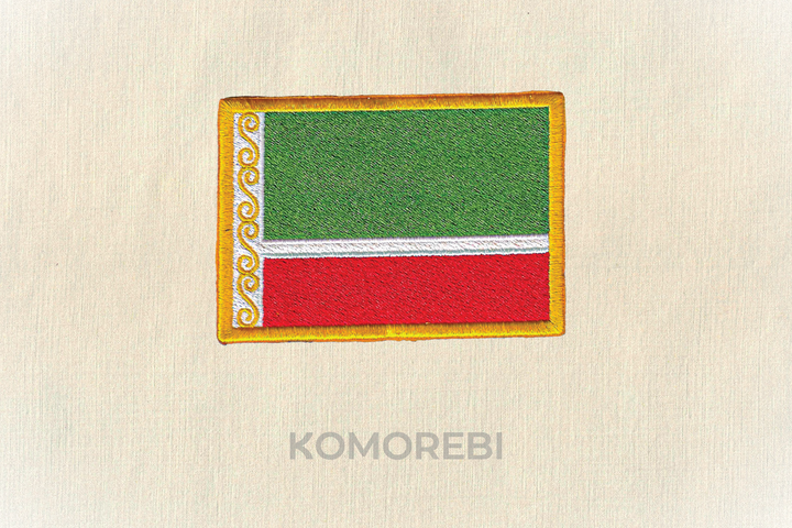 Chechnya - Embroidered Flag