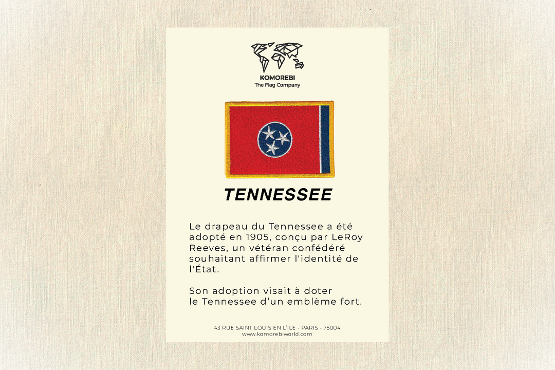 Tennessee - Drapeau Brodé