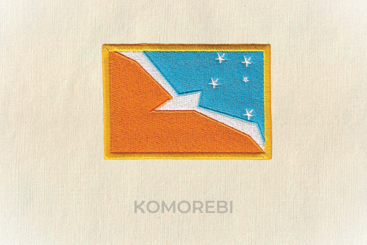 Terre de Feu - Drapeau Brodé