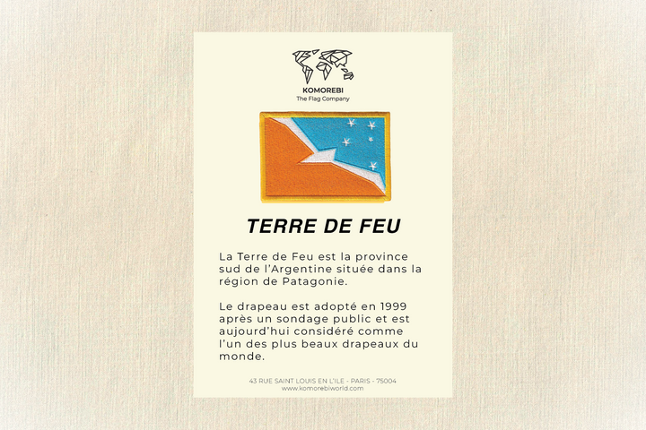 Terre de Feu - Drapeau Brodé