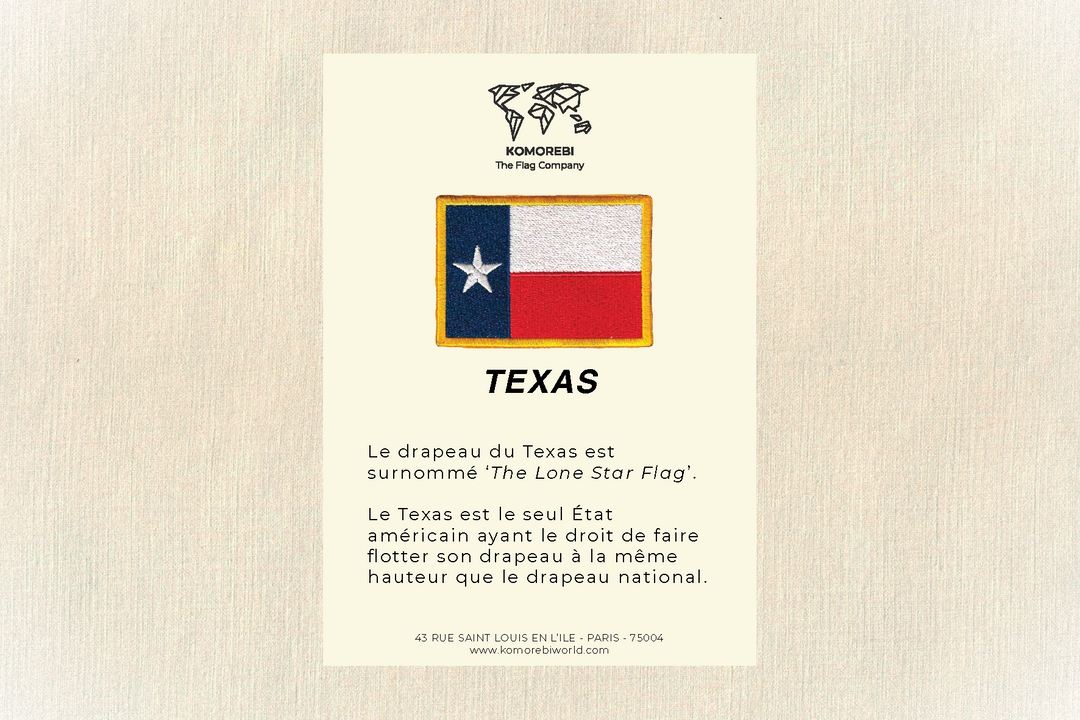 Texas - Drapeau Brodé