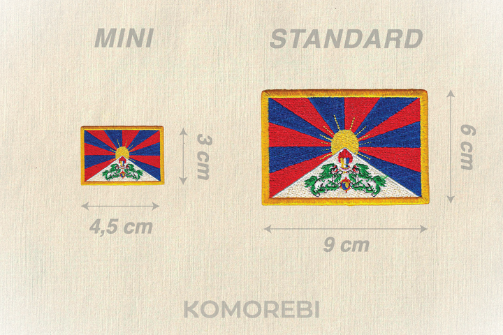 Tibet - Drapeau Brodé