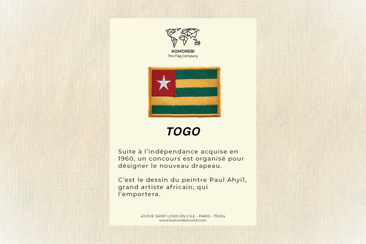 Togo - Drapeau Brodé