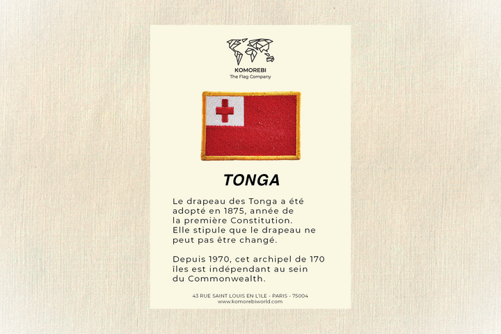 Tonga - Drapeau Brodé