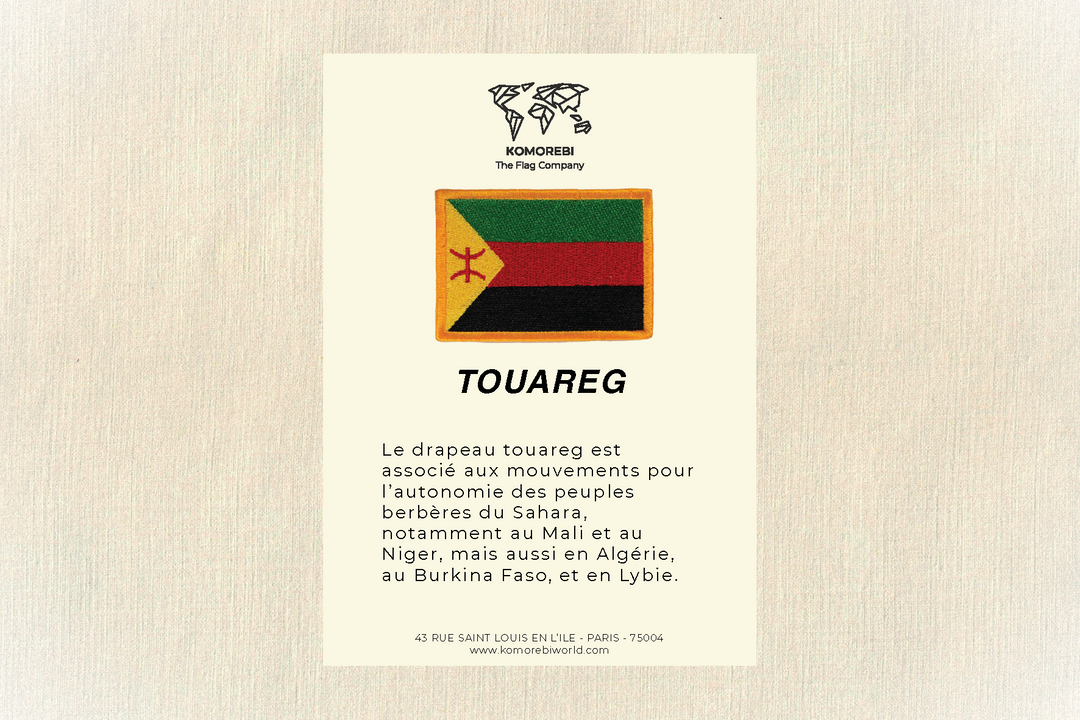 Touareg- Drapeau Brodé