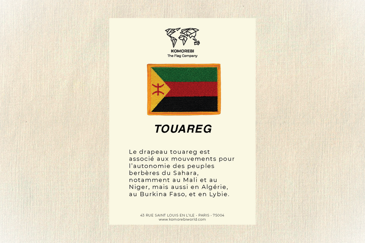Touareg- Drapeau Brodé