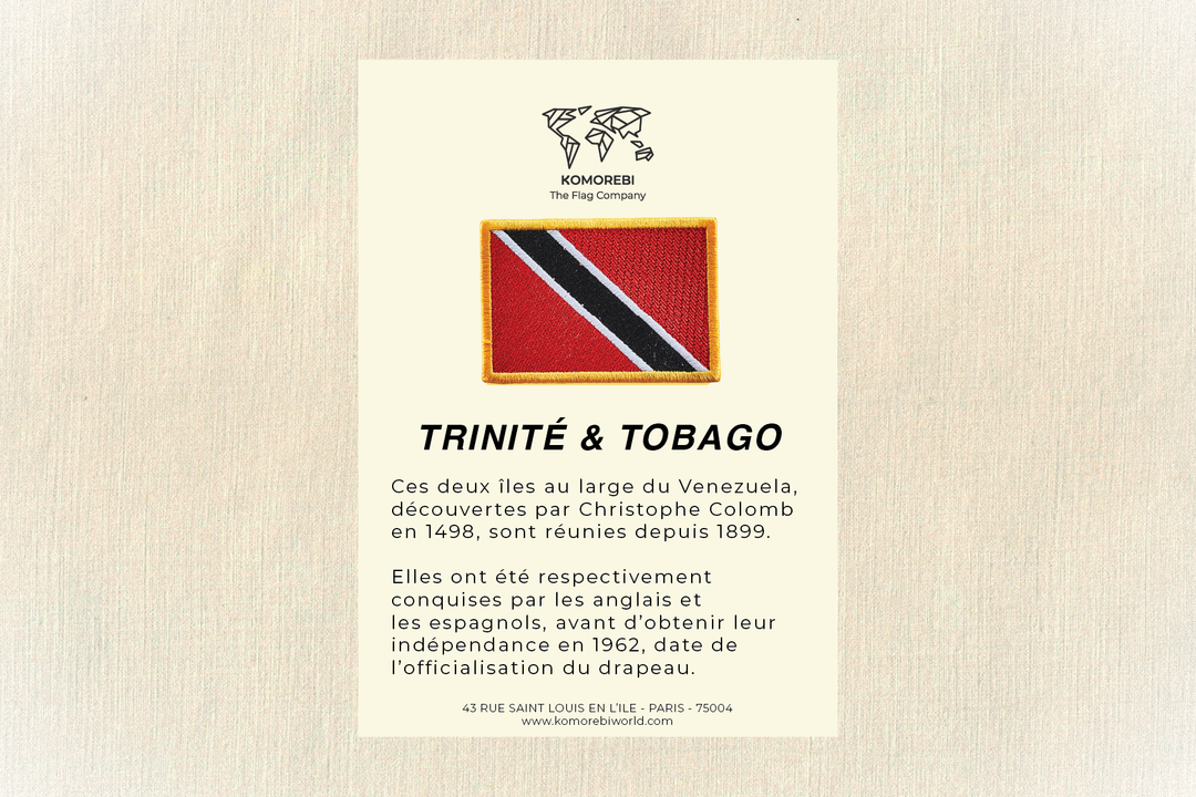 Trinité et Tobago - Drapeau Brodé