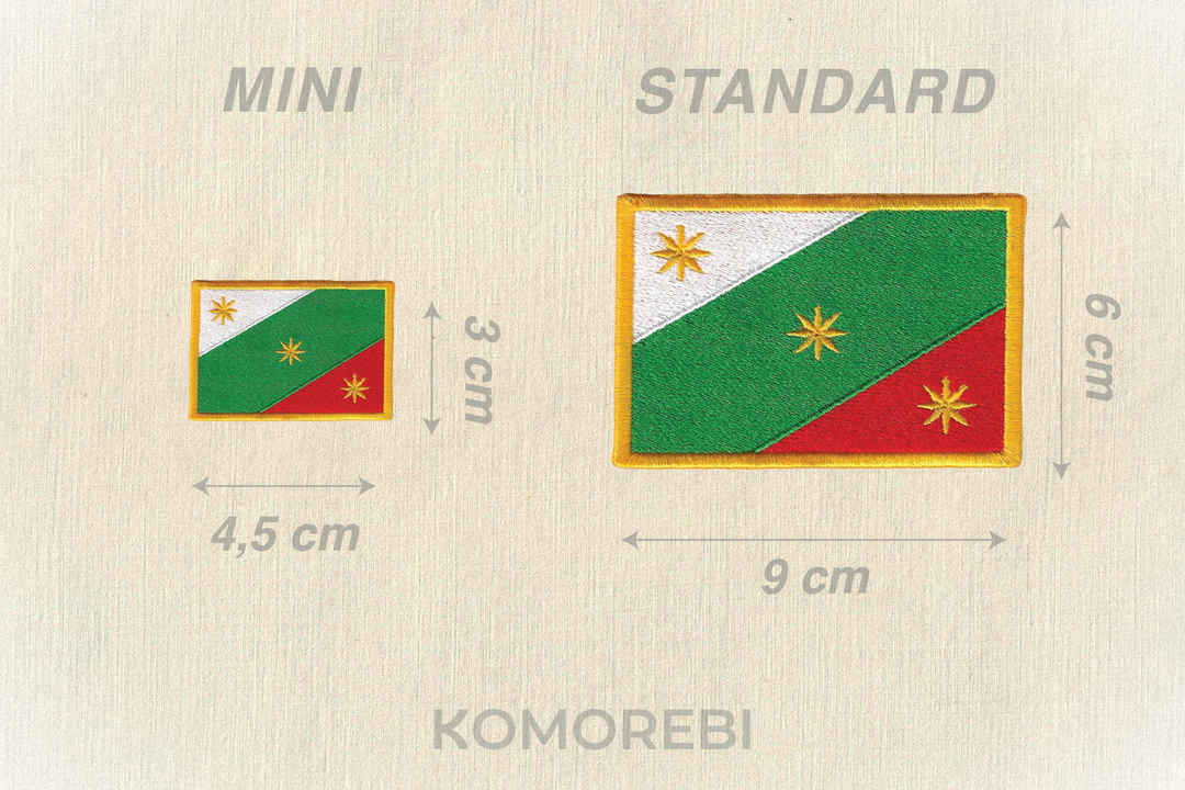 Trois Garanties (1821 - Mexique) - Drapeau Brodé