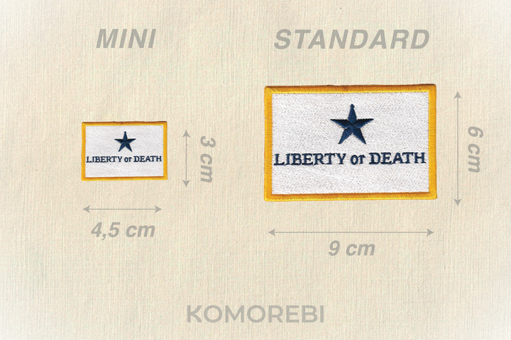 Troutman 'Liberty or Death' (1836) - Drapeau Brodé