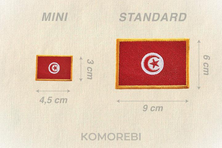 Tunisie - Drapeau Brodé