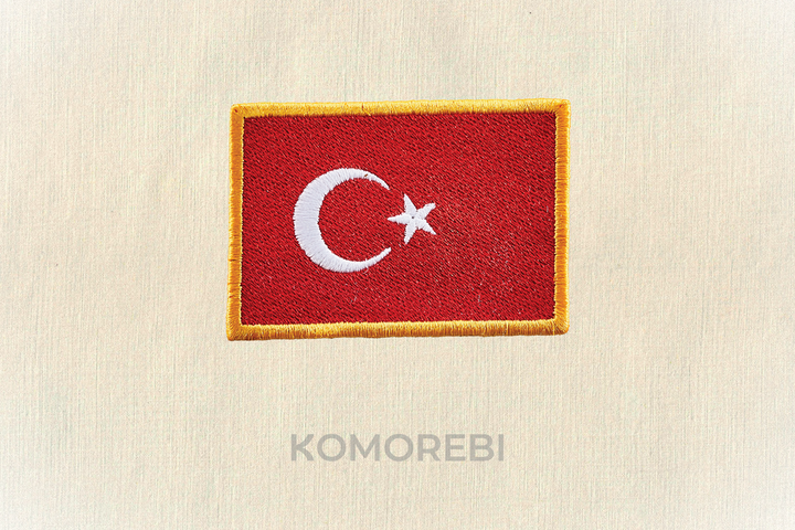 Turquie - Drapeau Brodé
