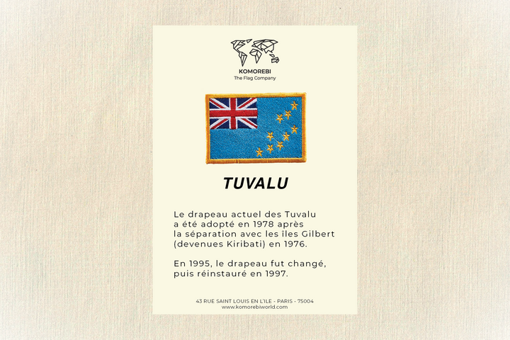 Tuvalu - Drapeau Brodé