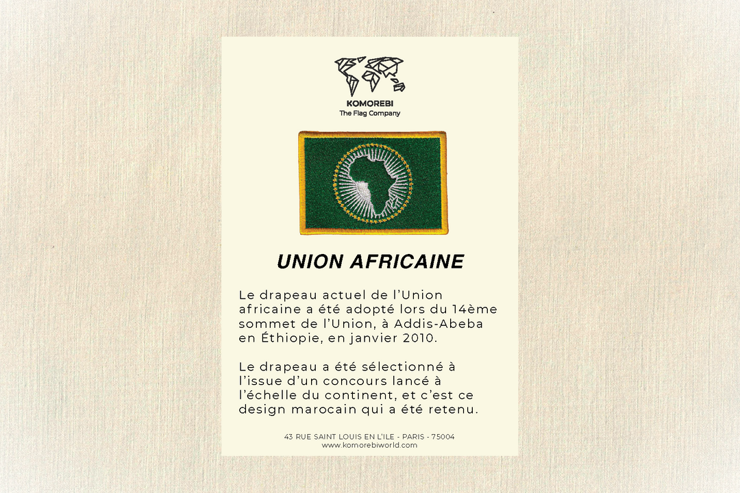 Union Africaine - Drapeau Brodé