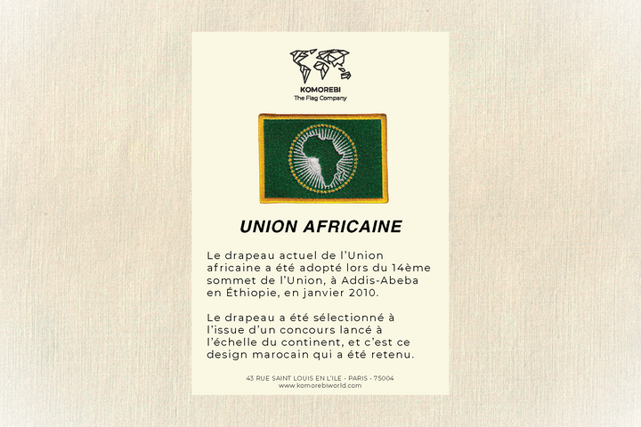 Union Africaine - Drapeau Brodé