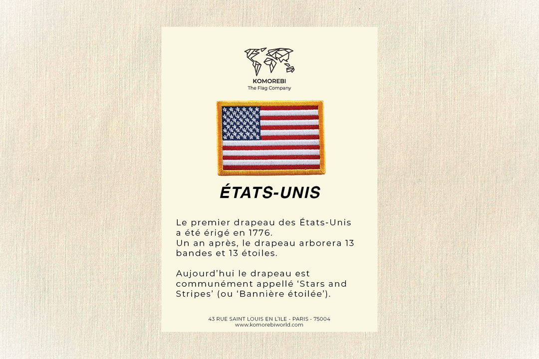 États-Unis - Drapeau Brodé