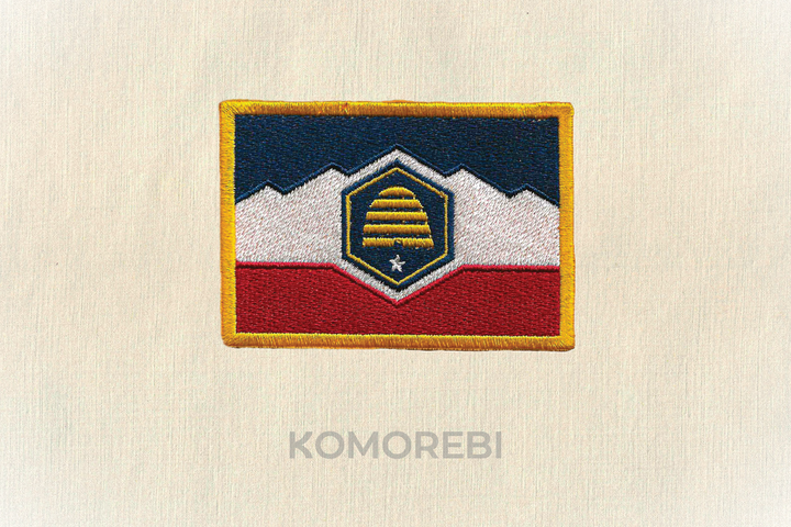 Utah - Drapeau Brodé
