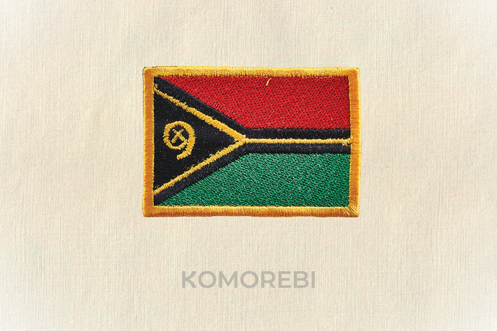 Vanuatu - Drapeau Brodé