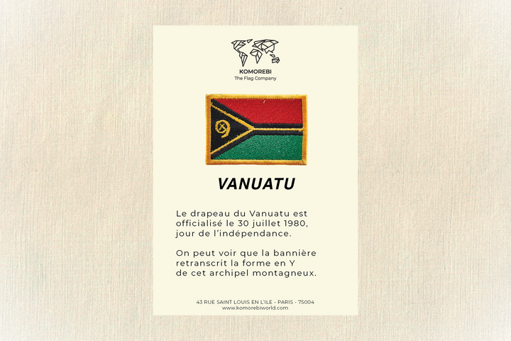 Vanuatu - Drapeau Brodé