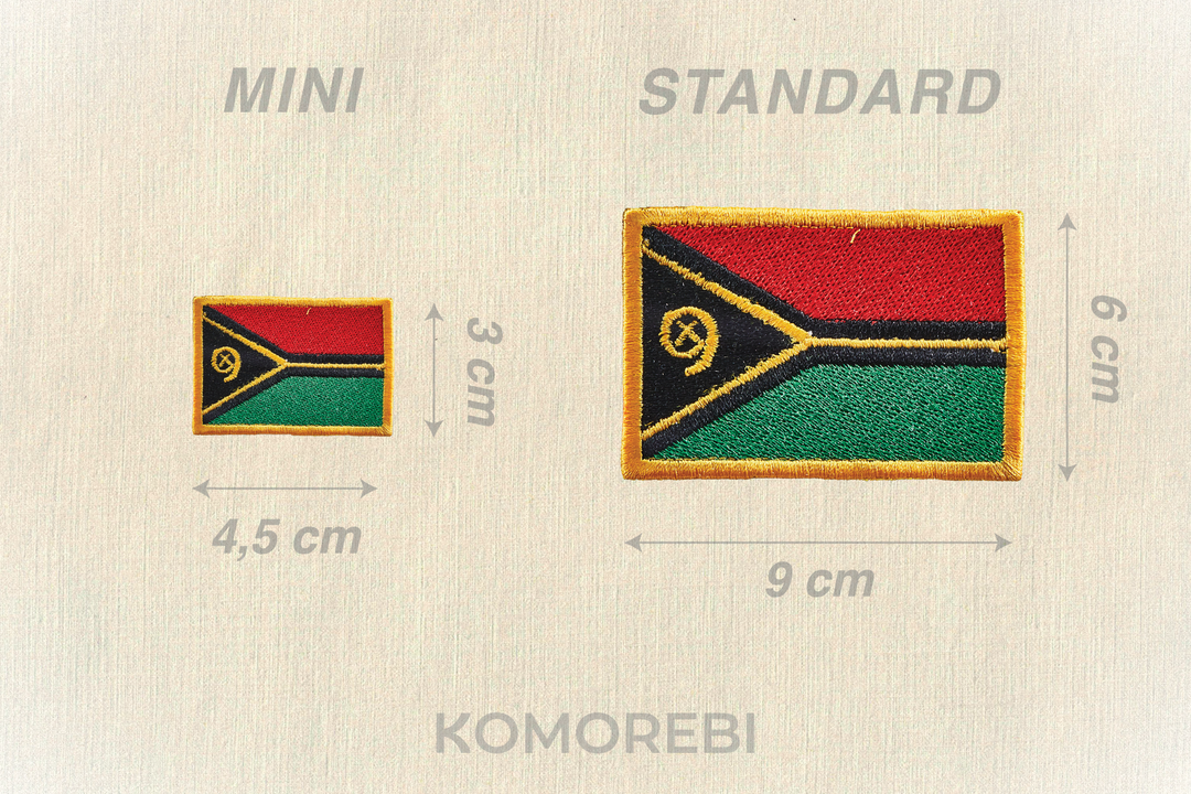 Vanuatu - Drapeau Brodé