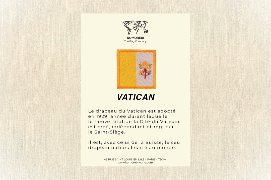Vatikan - Bestickter Flagge