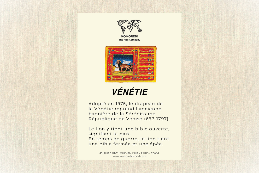 Vénétie - Drapeau Brodé