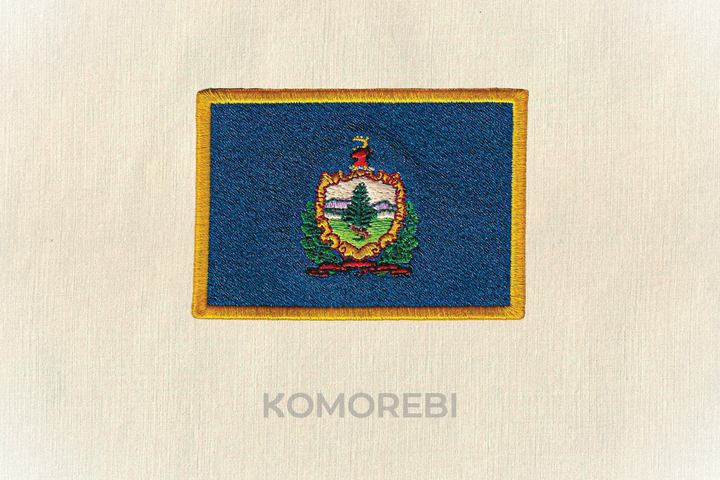 Vermont - Embroidered Flag
